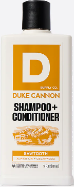 Duke Cannon's Shampoo + Conditioner - The Kind of Clean that Makes Your Scalp Salute