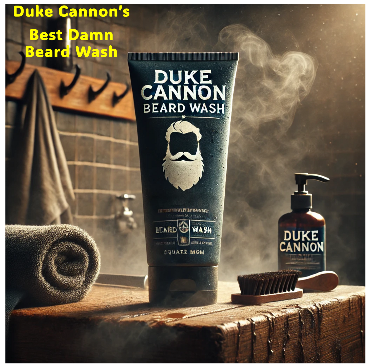 Duke Cannon's Best Damn Beard Wash - Built for a beard that’s been through some things...