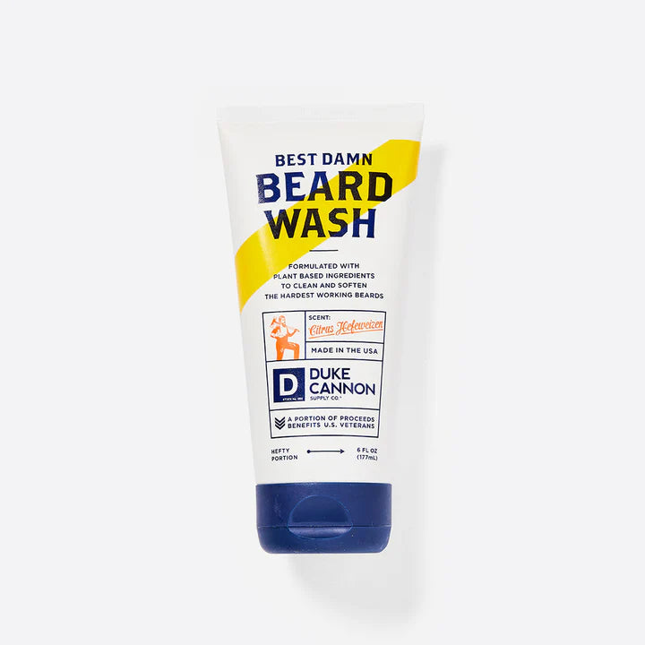 Duke Cannon's Best Damn Beard Wash - Built for a beard that’s been through some things...