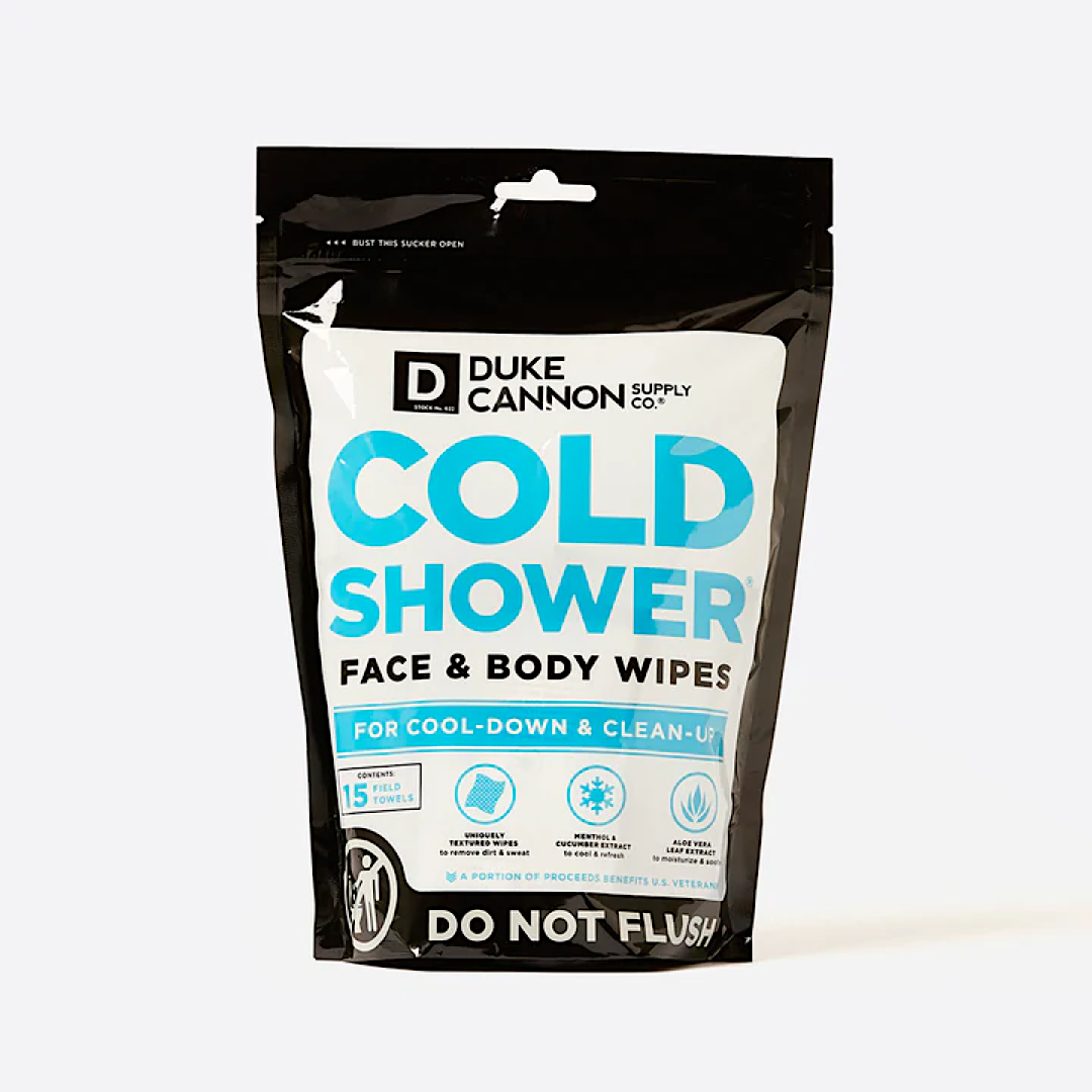 Duke Cannon's Cold Shower Field Towels - It’s Like Getting Kicked in the Face by a Cold Front.