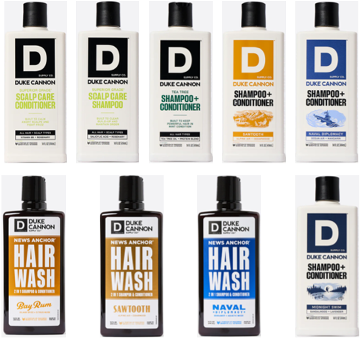 Duke Cannon's Shampoo + Conditioner - The Kind of Clean that Makes Your Scalp Salute