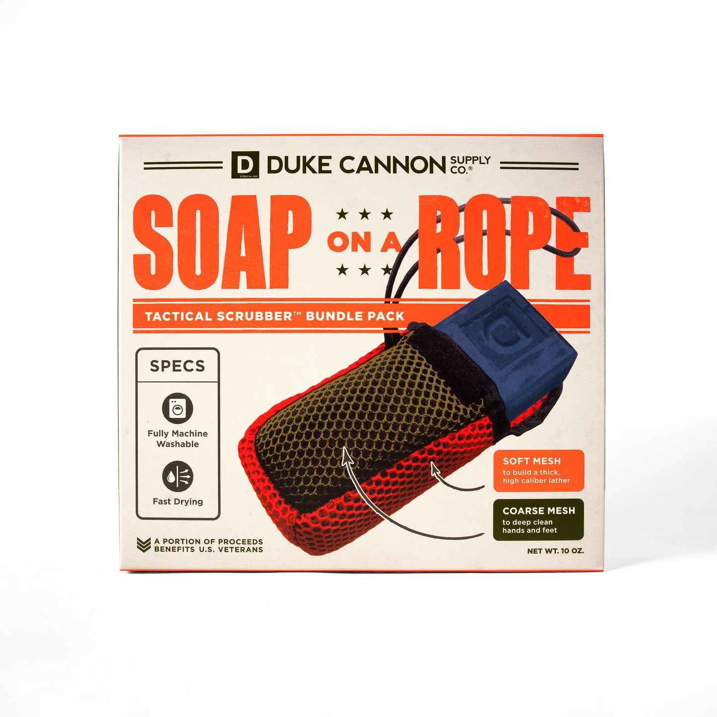 Duke Cannon's Tactical Scrubber - US Military Grade -Turns Your Shower into a Full-Contact Sport