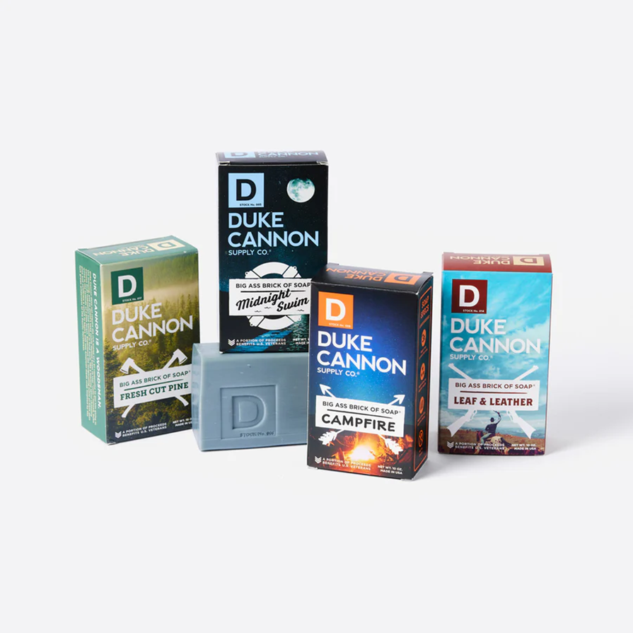 Duke Cannon's Big Ass Brick of Soap - Bundle & Save - One Brick is Tough, a Whole Stack is Strategic