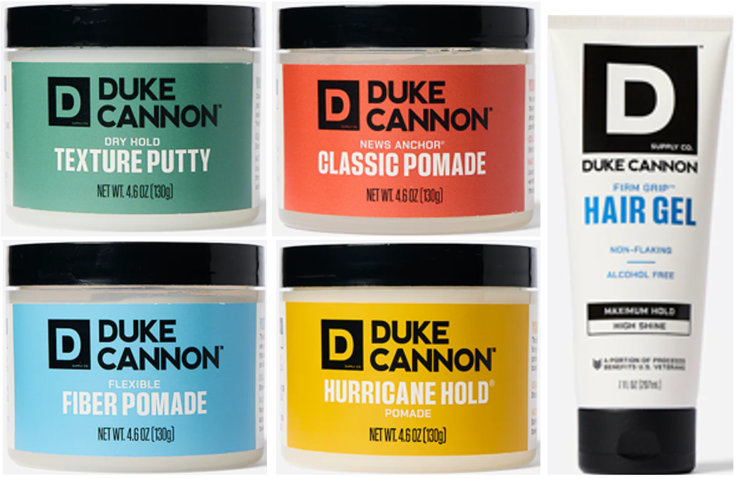 Pomade/Hair Gel - Duke Cannon's "News Anchor" Pomade - For that Camera-Ready Look
