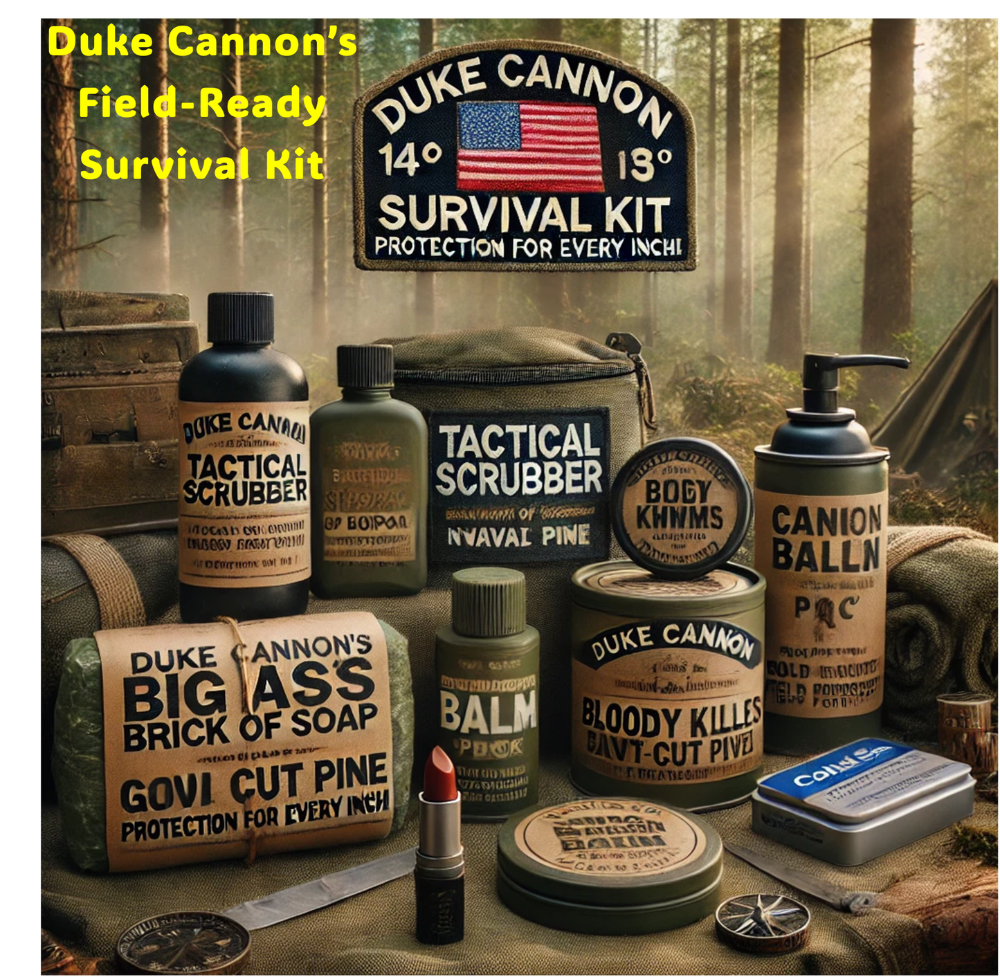 Duke Cannon’s Field-Ready Survival Kit - Tactical Grooming for Men Who Don’t Retreat