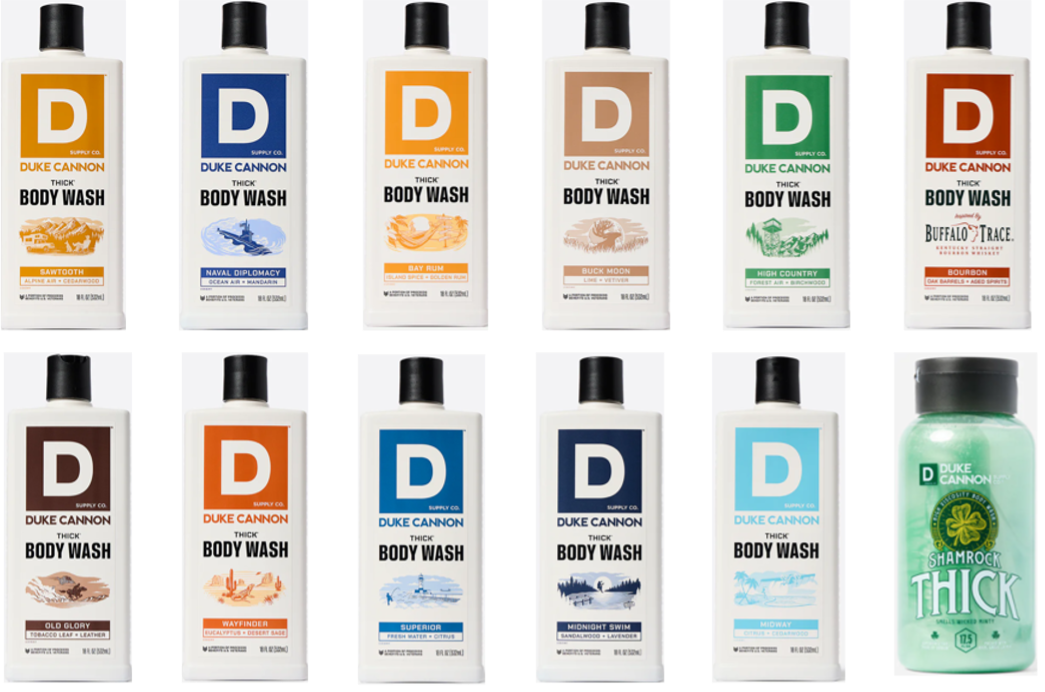 Body Wash - Duke Cannon's THICK High Viscosity Body Wash - So THICK, It Has Its Own Gravitational Pull