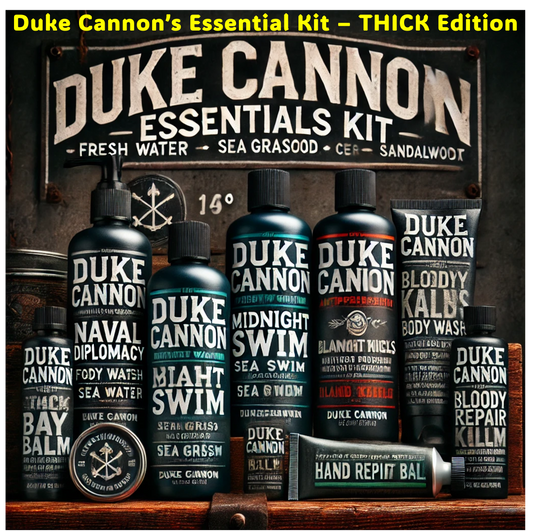 Duke Cannon's "Essentials Kit" - THICK Edition - Soap so THICK, gravity has to work overtime