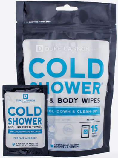 Duke Cannon's Cold Shower Field Towels - It’s Like Getting Kicked in the Face by a Cold Front.