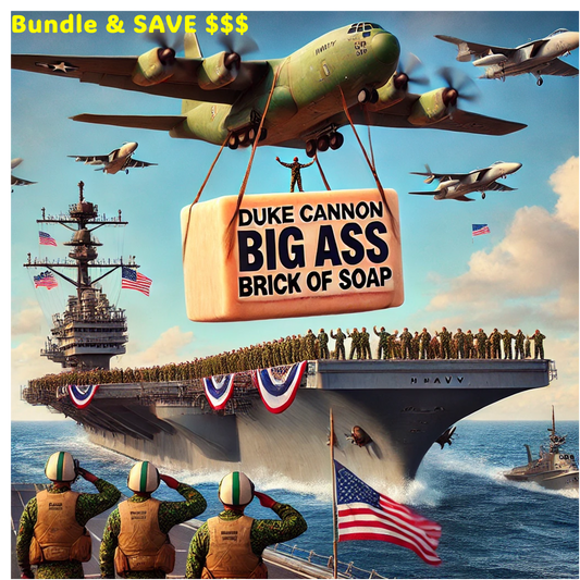 Duke Cannon's Big Ass Brick of Soap - Bundle & Save - One Brick is Tough, a Whole Stack is Strategic
