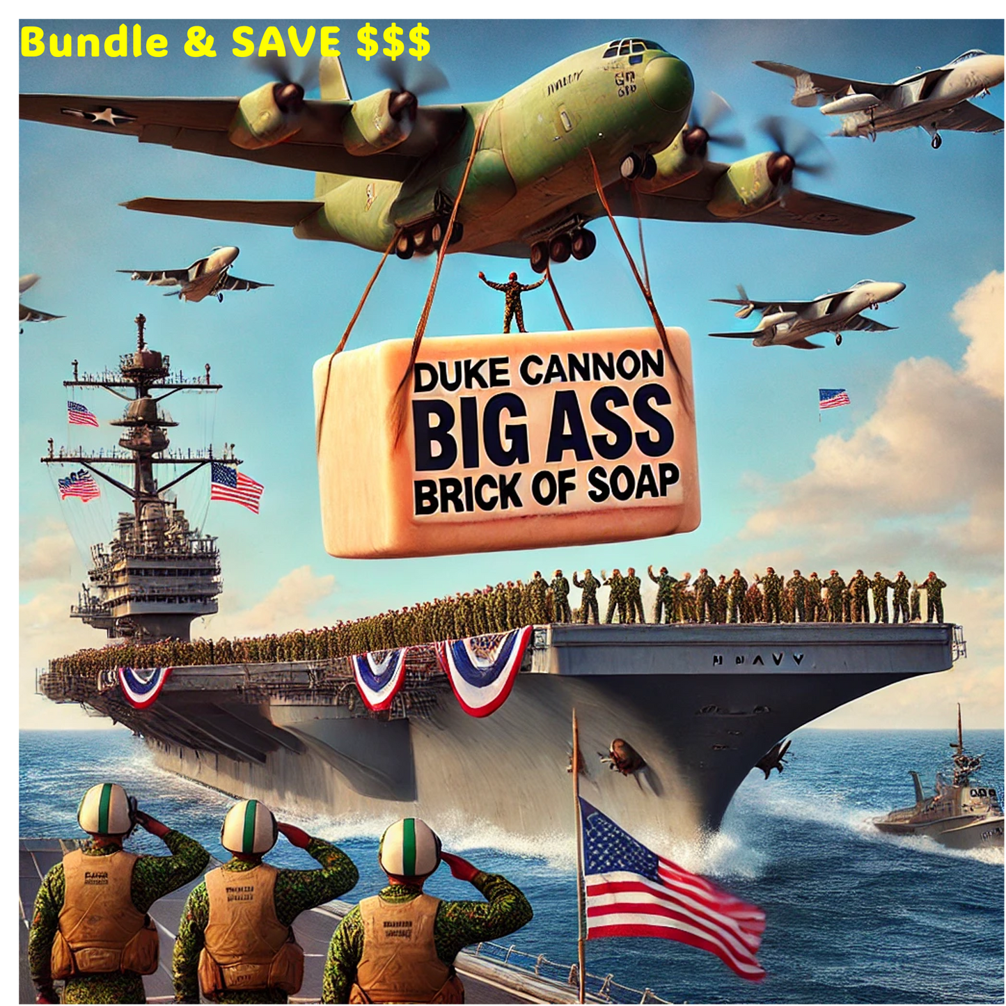 Duke Cannon's Big Ass Brick of Soap - Bundle & Save - One Brick is Tough, a Whole Stack is Strategic