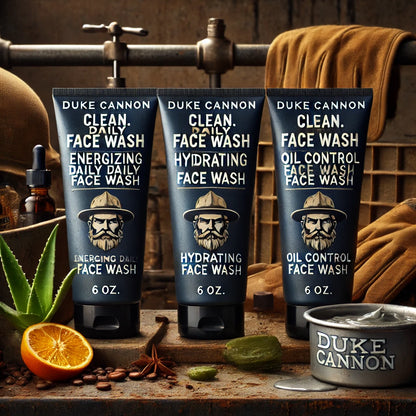 Duke Cannon's Face Wash Trilogy - Because Your Face Didn’t Come Here to Make Friends