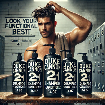 Duke Cannon's Shampoo + Conditioner - The Kind of Clean that Makes Your Scalp Salute