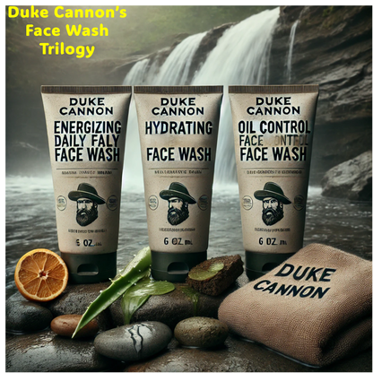 Duke Cannon's Face Wash Trilogy - Because Your Face Didn’t Come Here to Make Friends