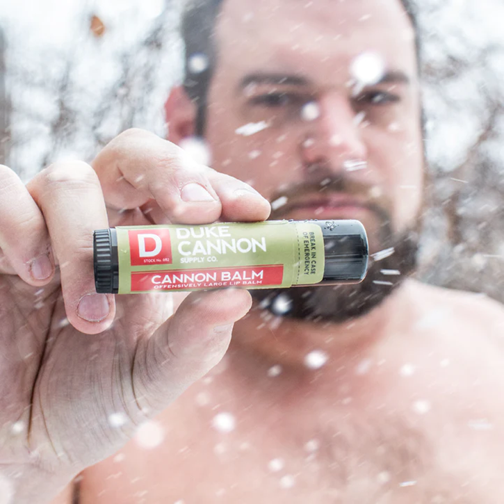 Duke Cannon's "Offensively Large" Tactical Lip Protectant