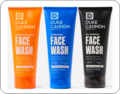 Duke Cannon's Face Wash Trilogy - Because Your Face Didn’t Come Here to Make Friends