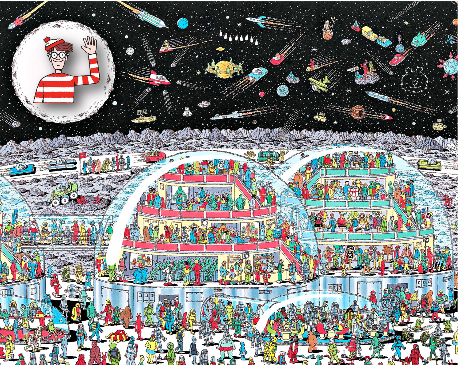 Custom-print, T-shirt, Where's Waldo