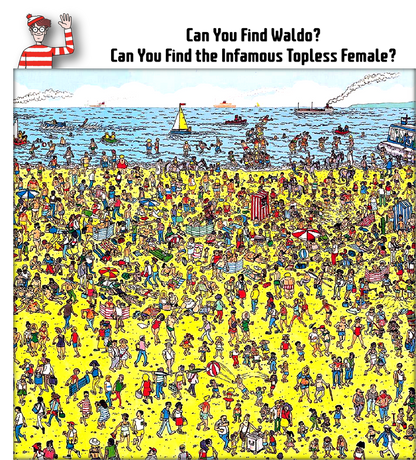 Custom-print, T-shirt, Where's Waldo