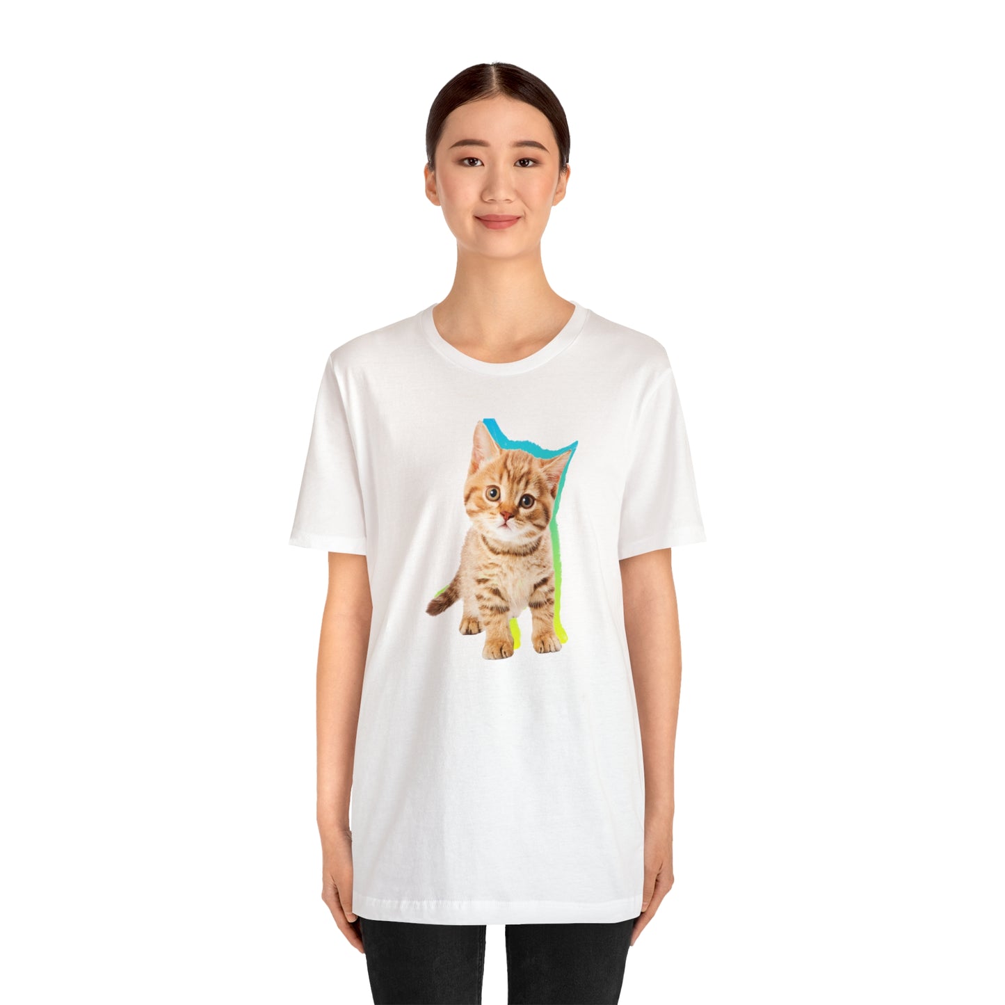 Custom-print, T-shirt, Cat, Kitten