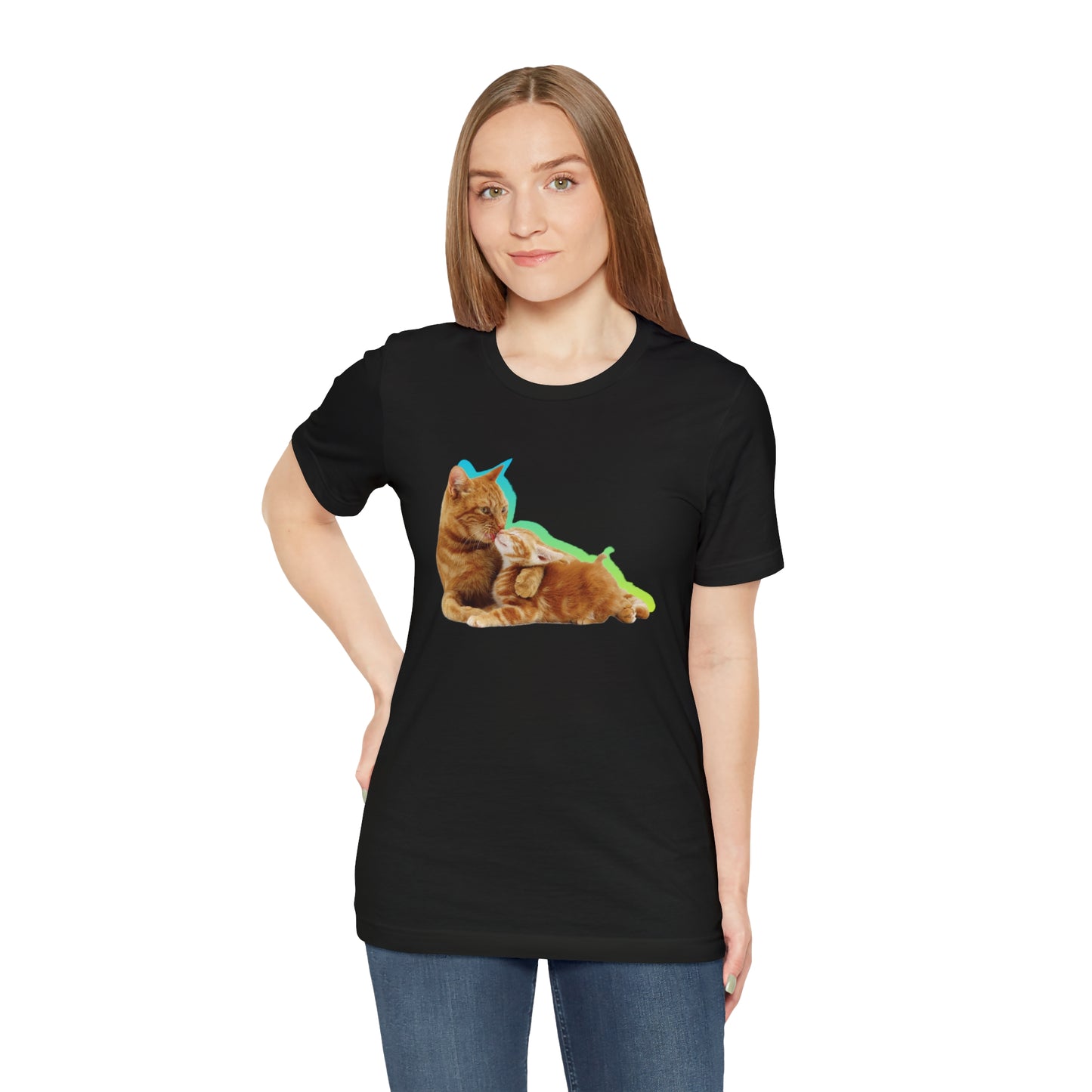 Custom-print, T-shirt, Cat, Kitten