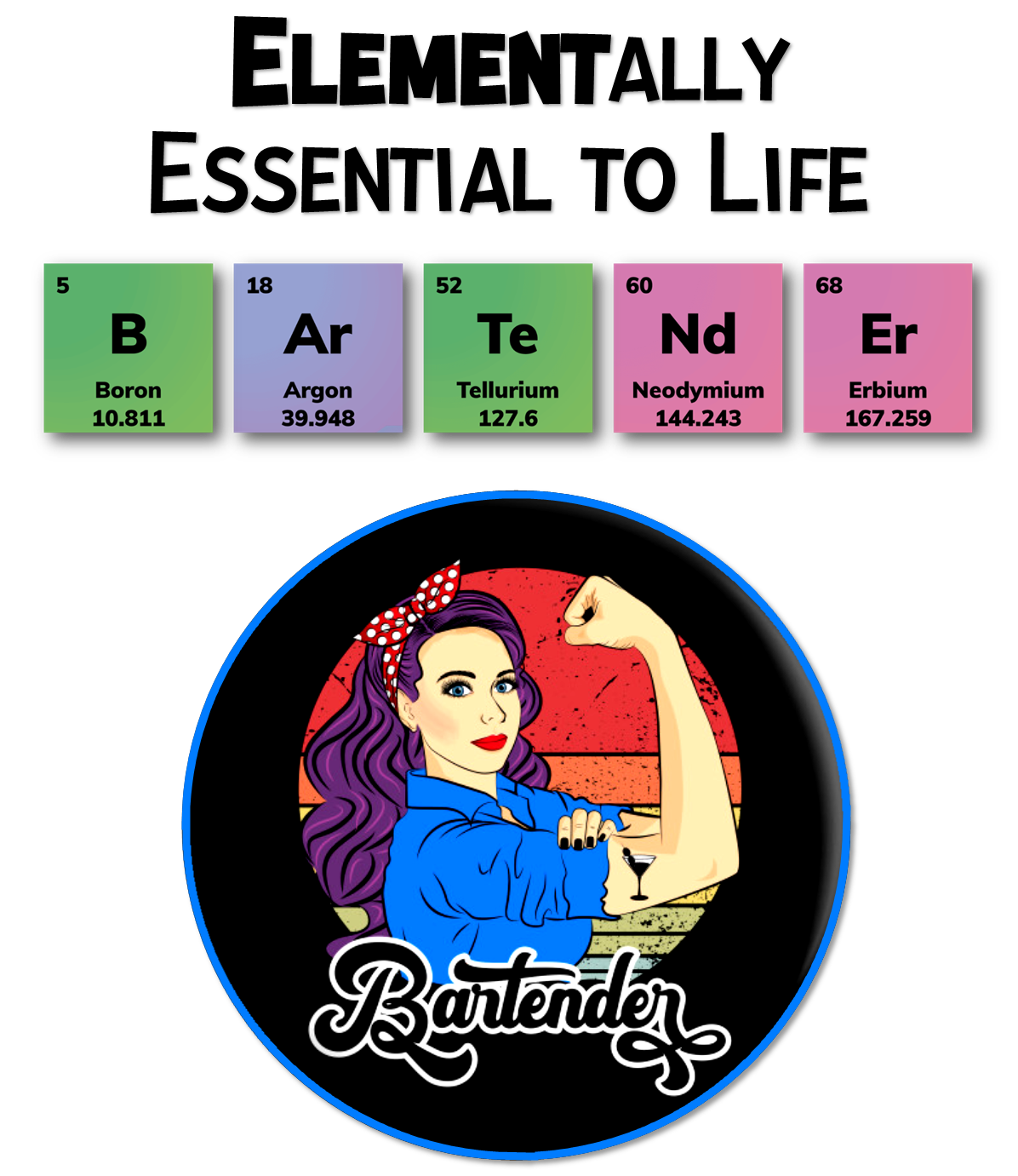 Custom-print, T-shirt, Periodic Table