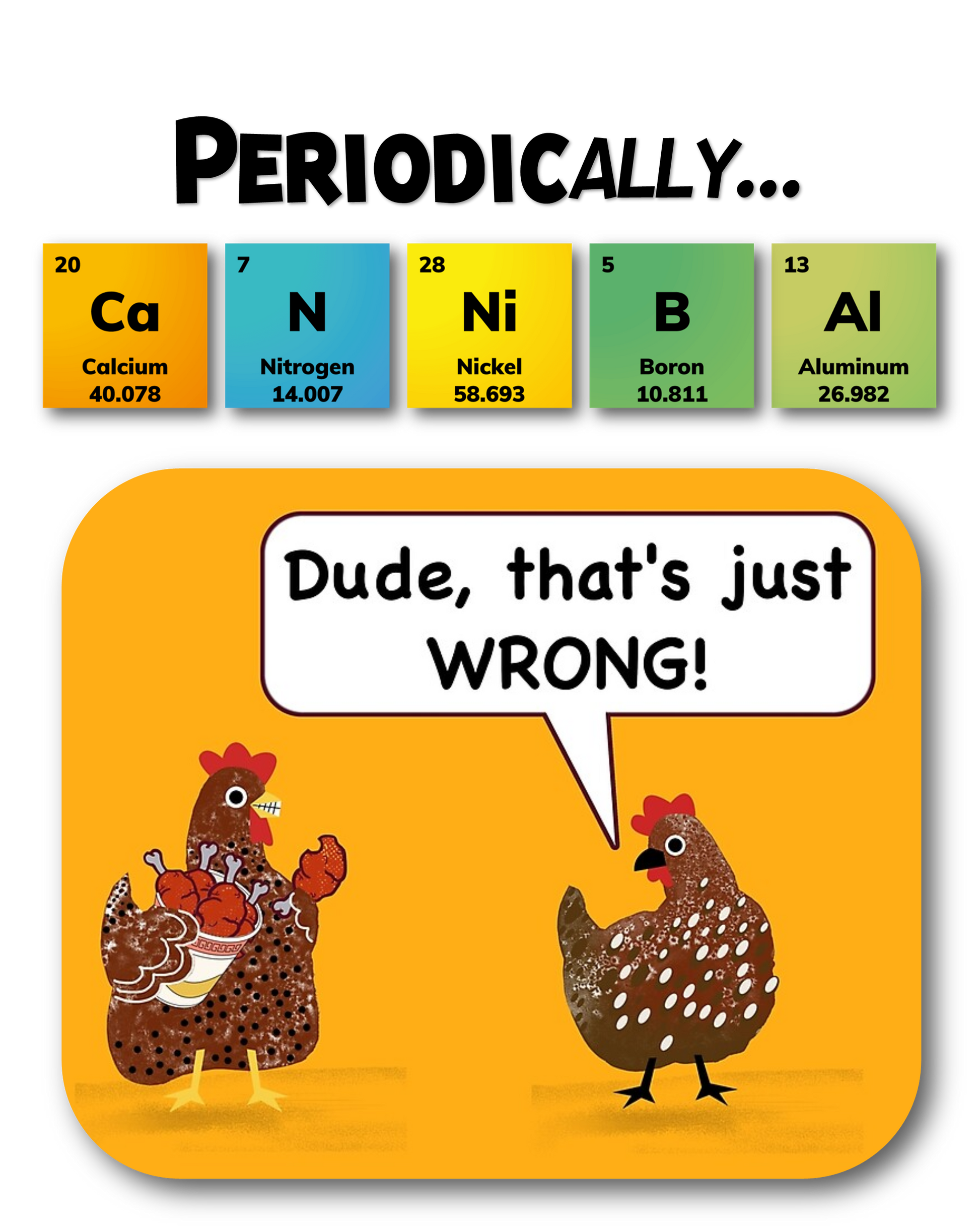 Custom-print, T-shirt, Funny, Periodic Table