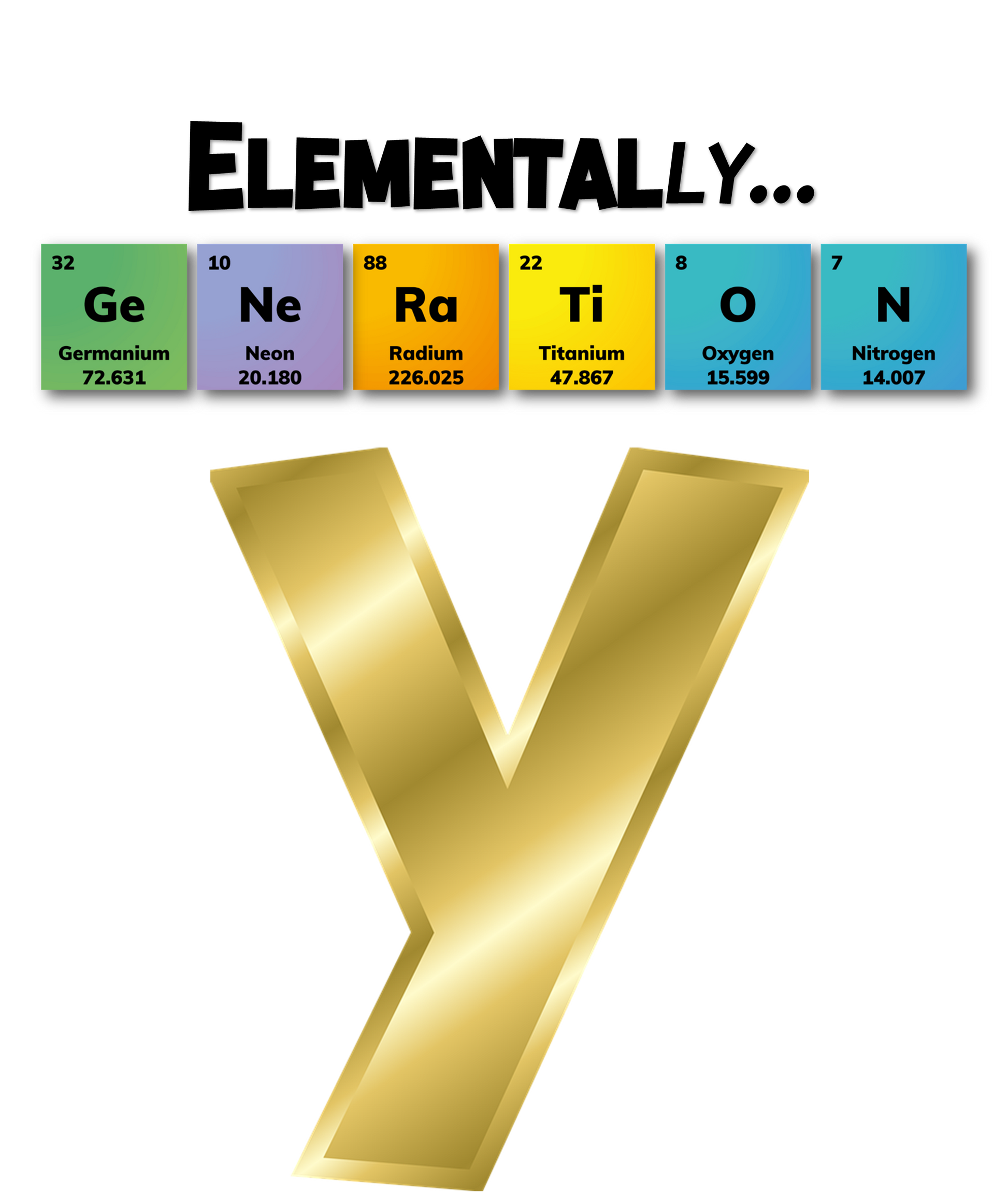 Custom-print, T-shirt, Funny, Periodic Table