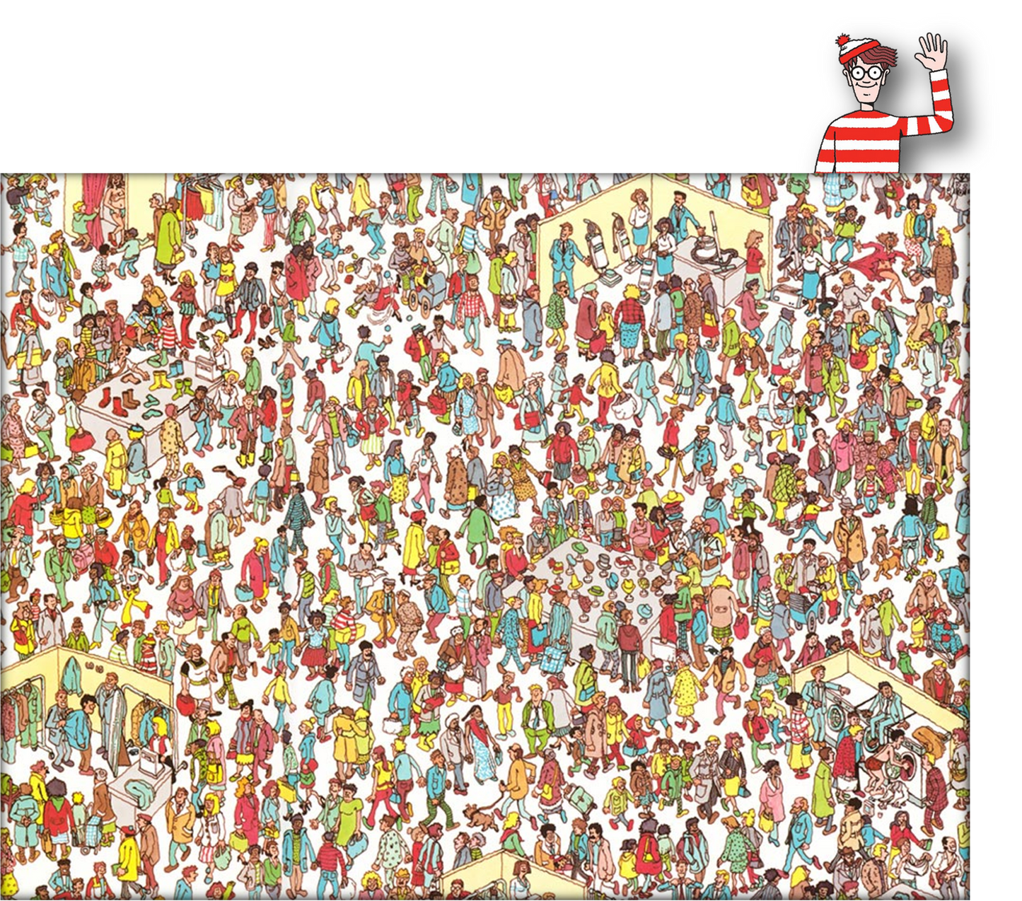 Custom-print, T-shirt, Where's Waldo